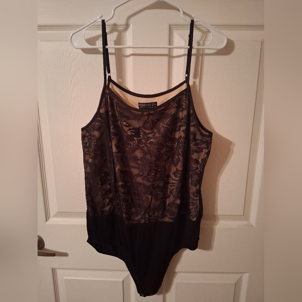 Forever 21 Black Lace Women Top